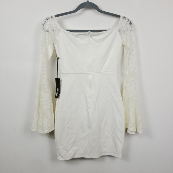 Lulu's Special Place Lace Off-the-Shoulder Dress new with tags sz xs - Picture 7 of 10